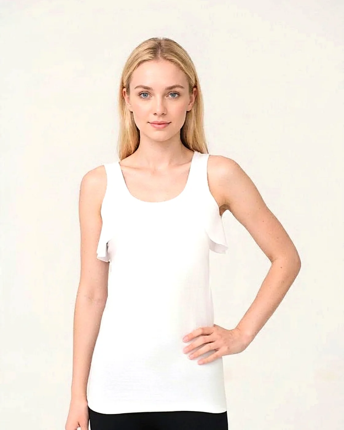 Sleeveless knit top